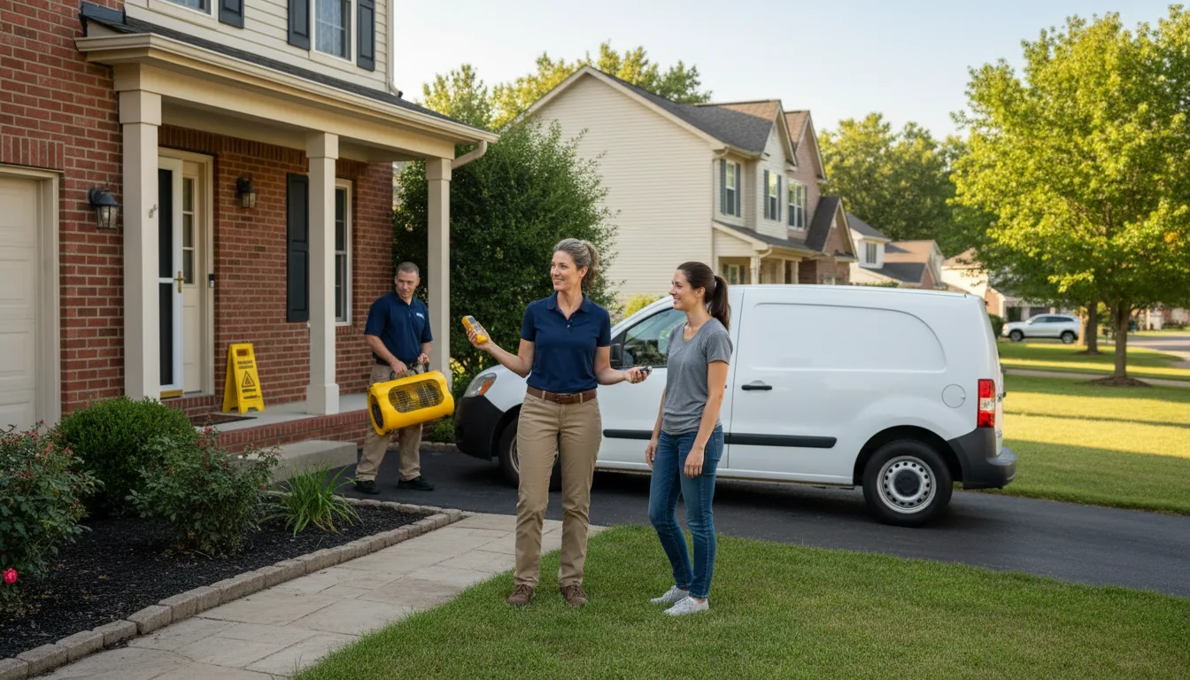 Residential water damage restoration in Victor, ID